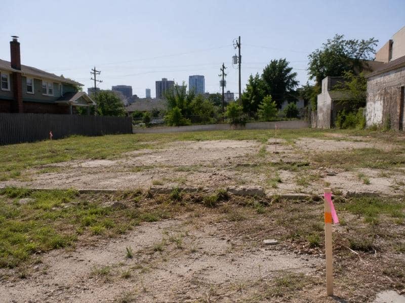 Lot Survey of a vacant parcel prepared for redevelopment in Birmingham Alabama